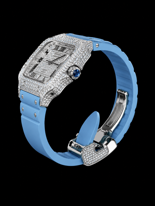 Cartier Santos Light Blue Bustdown XL Watch
SKU: 5293