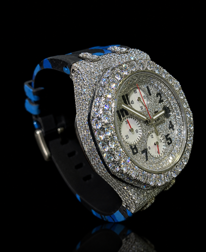 Audemars Piguet Blue/Black Camo Moissanite
